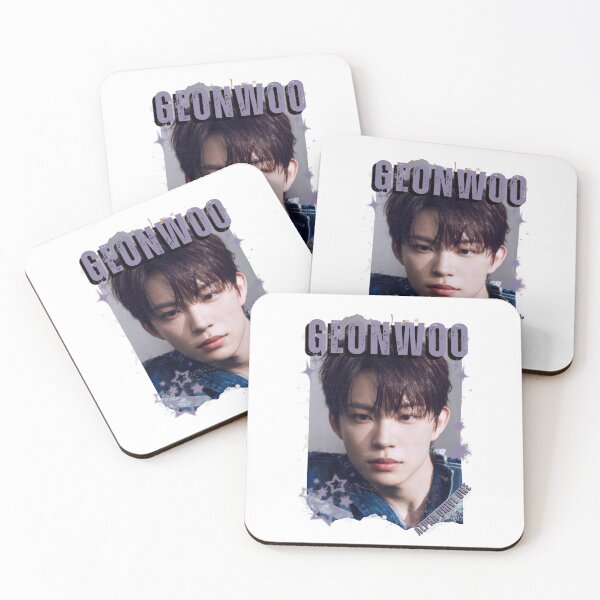 Item preview,  ALPHA DRIVE ONEe (ALD1) Geonwoo Global KPOP Boy Group Black and White Collage Digital Art Portrait designed and sold by AJUNICE STUDIO.