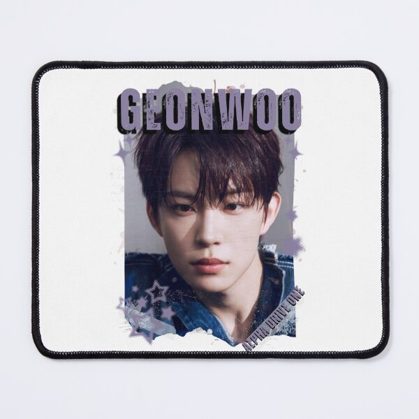 Item preview, ALPHA DRIVE ONEe (ALD1) Geonwoo Global KPOP Boy Group Black and White Collage Digital Art Portrait designed and sold by AJUNICE STUDIO.