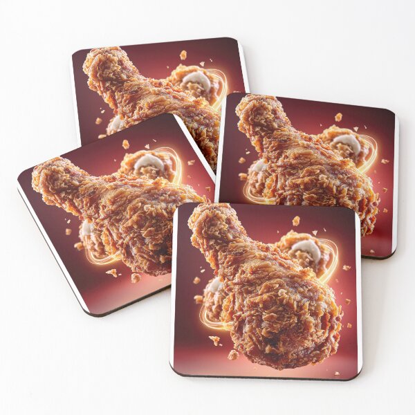 Item preview, Golden Crispy Fried Chicken Drumstick | Crunchy Food Art | Crispy Comfort Food Illustration designed and sold by Grafititee.