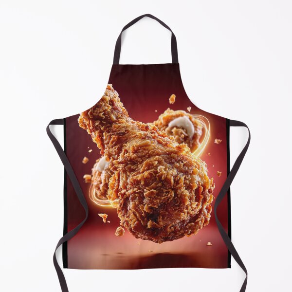 Item preview, Golden Crispy Fried Chicken Drumstick | Crunchy Food Art | Crispy Comfort Food Illustration designed and sold by Grafititee.
