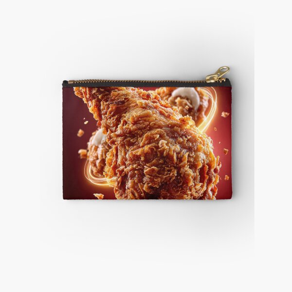 Item preview, Golden Crispy Fried Chicken Drumstick | Crunchy Food Art | Crispy Comfort Food Illustration designed and sold by Grafititee.