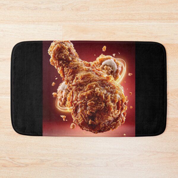 Item preview, Golden Crispy Fried Chicken Drumstick | Crunchy Food Art | Crispy Comfort Food Illustration designed and sold by Grafititee.