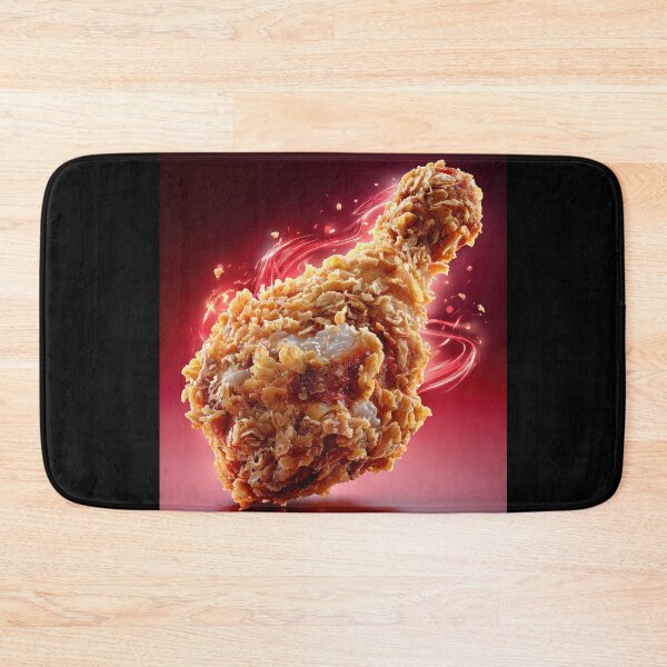Item preview, Golden Crispy Fried Chicken Drumstick | Crunchy Food Art | Crispy Comfort Food Illustration designed and sold by Grafititee.