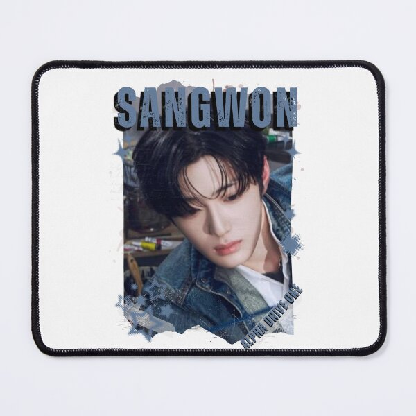 Item preview, ALPHA DRIVE ONEe (ALD1) Sangwon Global KPOP Boy Group Black and White Collage Digital Art Portrait designed and sold by AJUNICE STUDIO.
