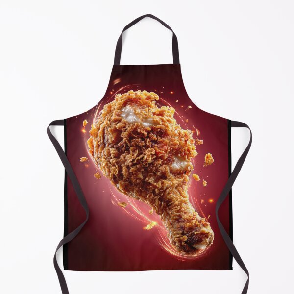 Item preview, Golden Crispy Fried Chicken Drumstick | Crunchy Food Art | Crispy Comfort Food Illustration designed and sold by Grafititee.
