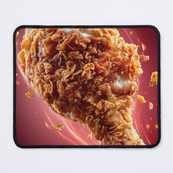 Item preview, Golden Crispy Fried Chicken Drumstick | Crunchy Food Art | Crispy Comfort Food Illustration designed and sold by Grafititee.