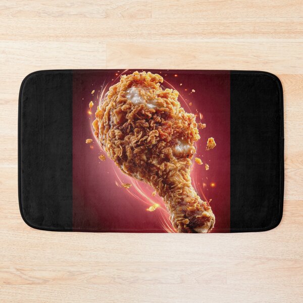Item preview, Golden Crispy Fried Chicken Drumstick | Crunchy Food Art | Crispy Comfort Food Illustration designed and sold by Grafititee.