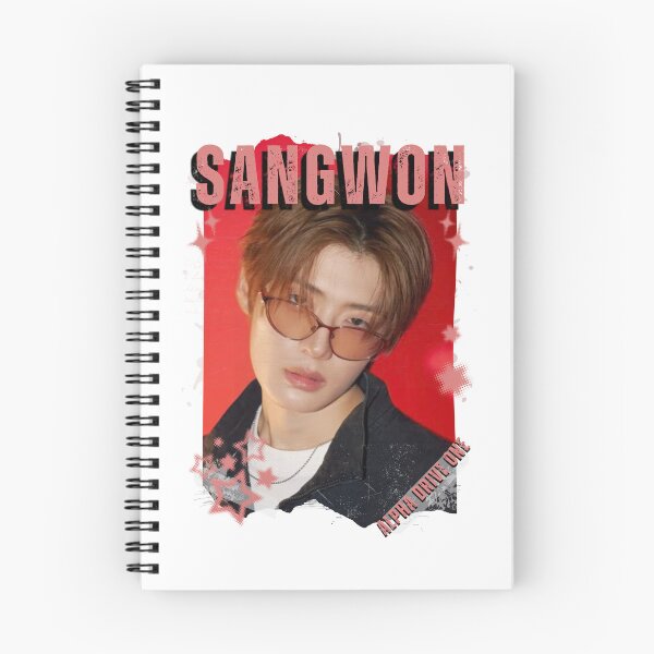 Item preview, ALPHA DRIVE ONEe (ALD1) Sangwon Global KPOP Boy Group Black and White Collage Digital Art Portrait designed and sold by AJUNICE STUDIO.