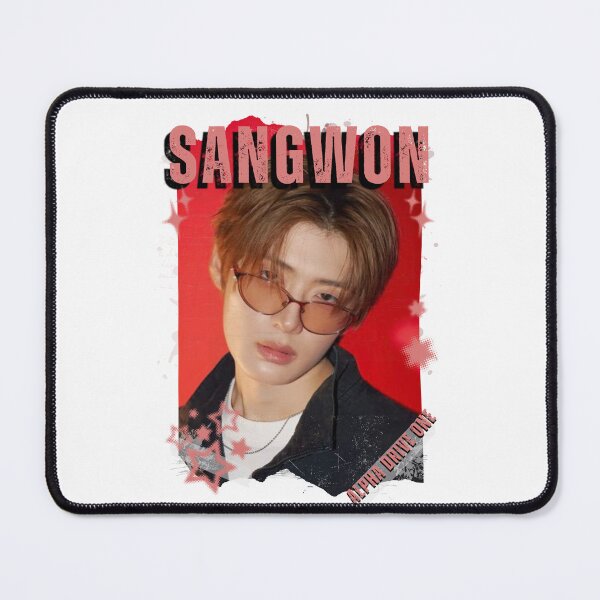 Item preview, ALPHA DRIVE ONEe (ALD1) Sangwon Global KPOP Boy Group Black and White Collage Digital Art Portrait designed and sold by AJUNICE STUDIO.