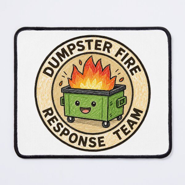 Item preview, Dumpster Fire Response Team Funny Chaos Humor Workplace Stress Gag Gift designed and sold by HumansStuck12.