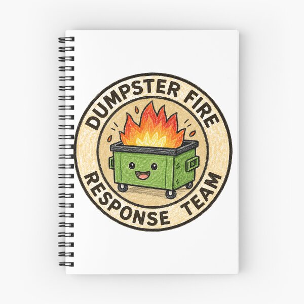 Item preview, Dumpster Fire Response Team Funny Chaos Humor Workplace Stress Gag Gift designed and sold by HumansStuck12.