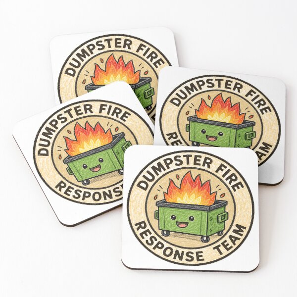 Item preview, Dumpster Fire Response Team Funny Chaos Humor Workplace Stress Gag Gift designed and sold by HumansStuck12.