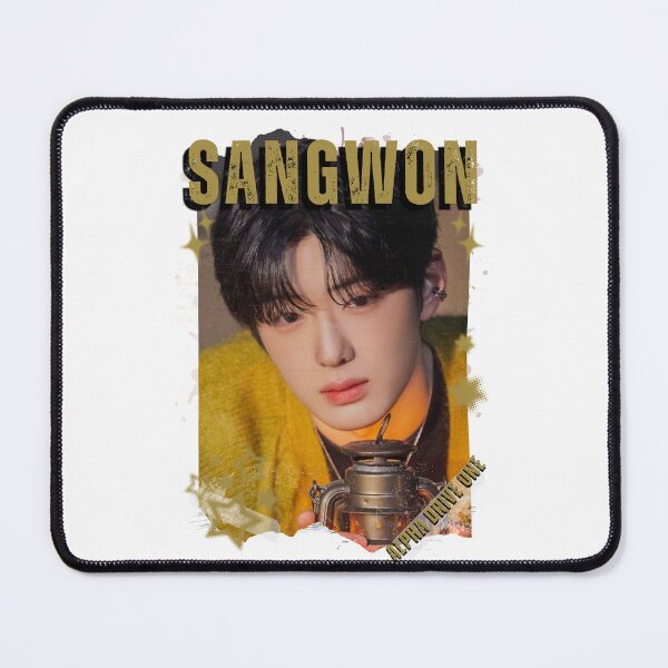 Item preview, ALPHA DRIVE ONEe (ALD1) Sangwon Global KPOP Boy Group Black and White Collage Digital Art Portrait designed and sold by AJUNICE STUDIO.
