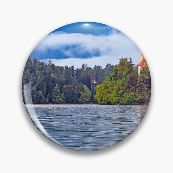 Item preview, Pilgrimage Church of the Assumption of Maria, Lake Bled landscape, Slovenia designed and sold by goceris.