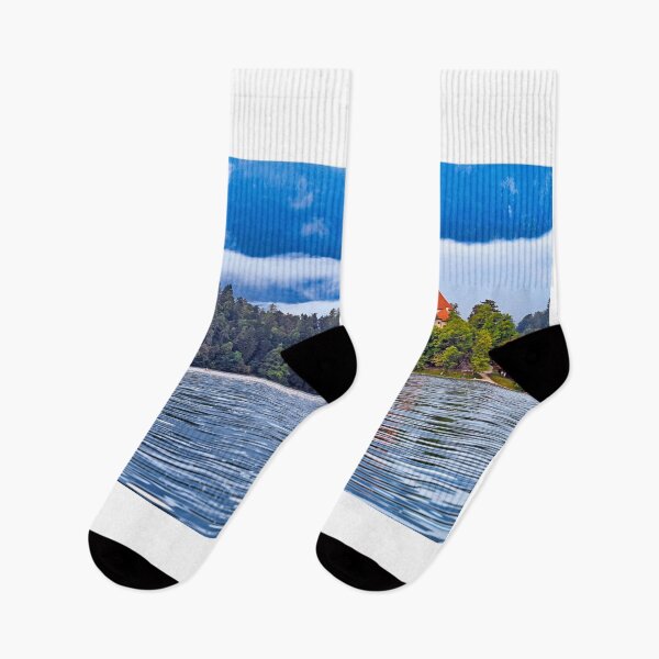Item preview, Pilgrimage Church of the Assumption of Maria, Lake Bled landscape, Slovenia designed and sold by goceris.