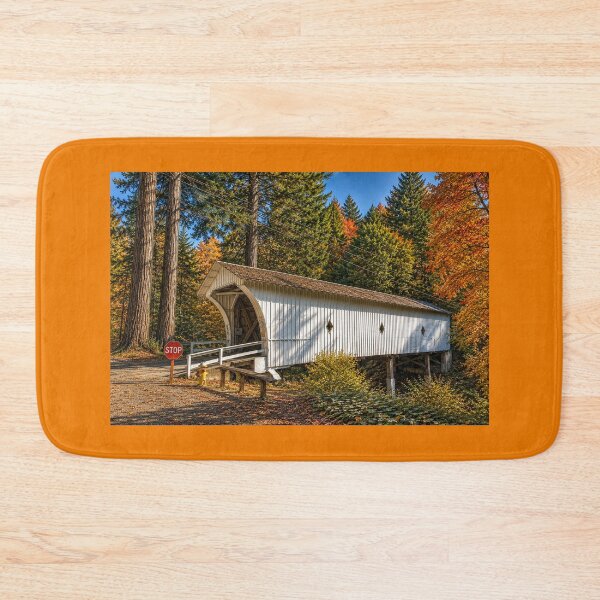Item preview, Powder Works Covered Bridge designed and sold by gotucoveredart.