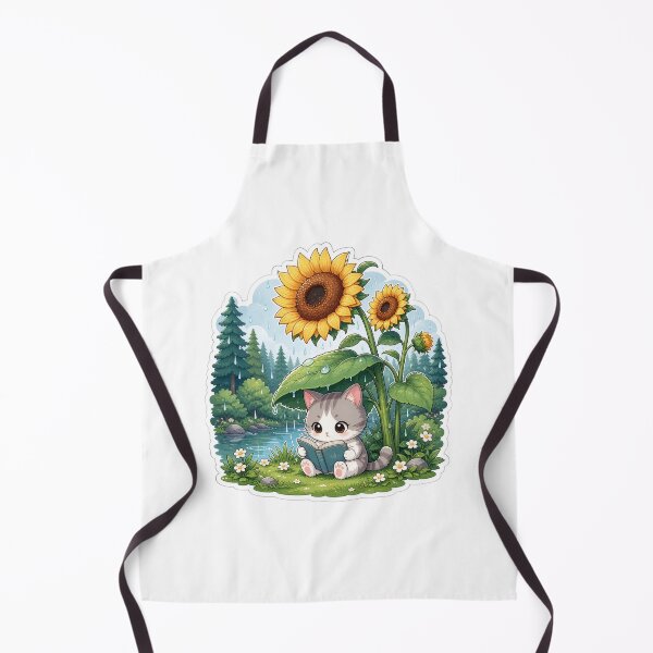 Item preview, Rainy day reading cat designed and sold by Kitty-and-Cat.