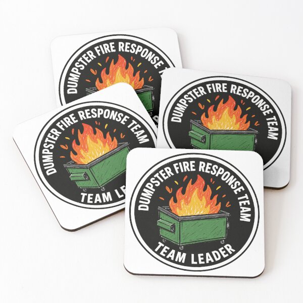 Item preview, Dumpster Fire Response Team Team Leader Management Leadership Workplace Humor designed and sold by HumansStuck12.