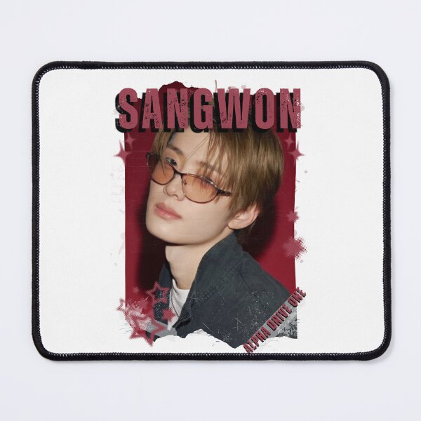 Item preview, ALPHA DRIVE ONEe (ALD1) Sangwon Global KPOP Boy Group Black and White Collage Digital Art Portrait designed and sold by AJUNICE STUDIO.