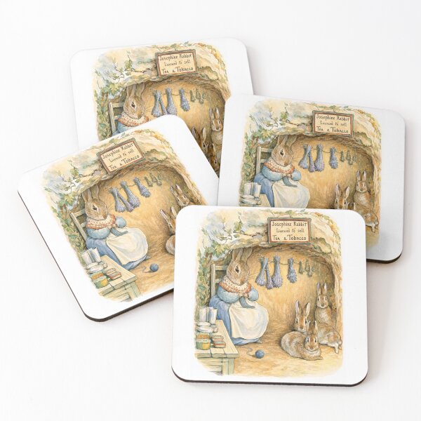 Item preview, Beatrix Potter Vintage Watercolor Mrs. Josephine Rabbit Wall Art for Nursery designed and sold by RickE.