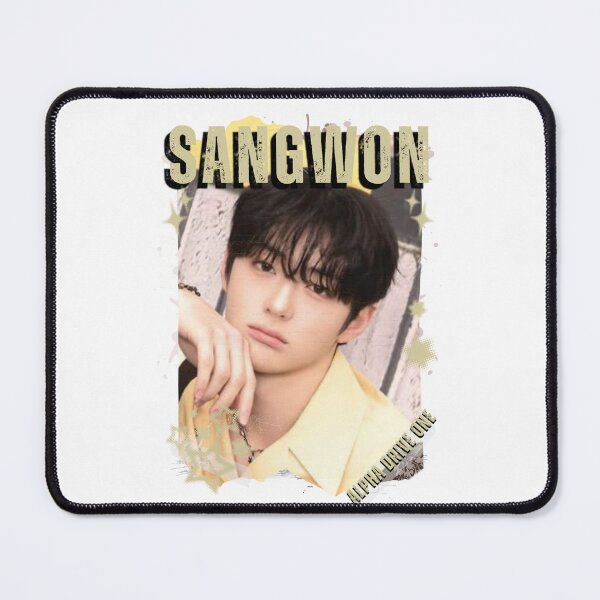 Item preview, ALPHA DRIVE ONEe (ALD1) Sangwon Global KPOP Boy Group Black and White Collage Digital Art Portrait designed and sold by AJUNICE STUDIO.