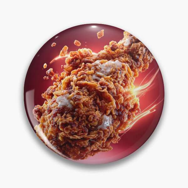 Item preview, Golden Crispy Fried Chicken Drumstick | Crunchy Food Art | Crispy Comfort Food Illustration designed and sold by Grafititee.