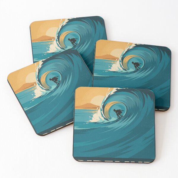 Item preview, Pipeline North Shore Hawaii Vintage Surfing Travel Poster designed and sold by Audenfarrow09.