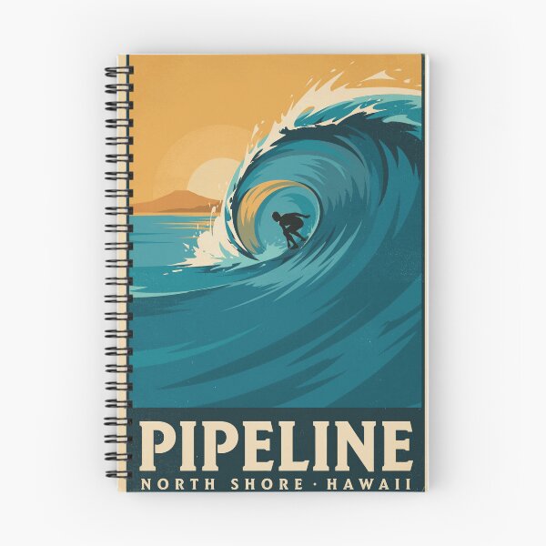 Item preview, Pipeline North Shore Hawaii Vintage Surfing Travel Poster designed and sold by Audenfarrow09.