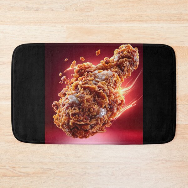 Item preview, Golden Crispy Fried Chicken Drumstick | Crunchy Food Art | Crispy Comfort Food Illustration designed and sold by Grafititee.