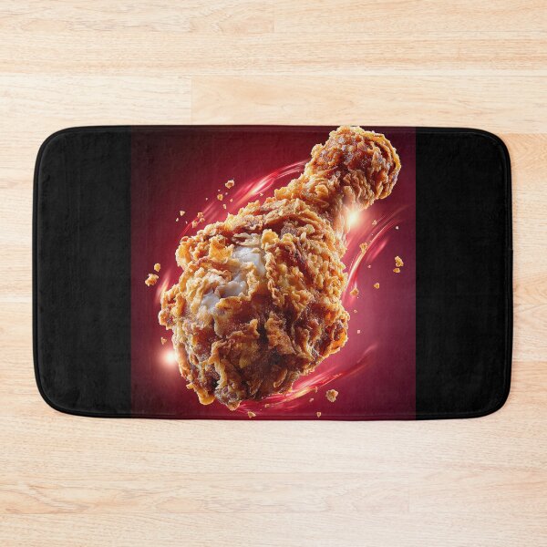 Item preview, Golden Crispy Fried Chicken Drumstick | Crunchy Food Art | Crispy Comfort Food Illustration designed and sold by Grafititee.