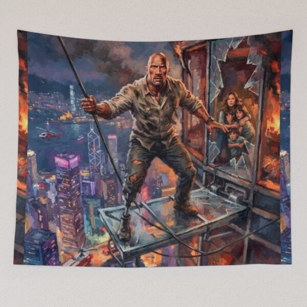 Item preview, Skyscraper Action Thriller Fine Art Tribute designed and sold by Art's Diner.