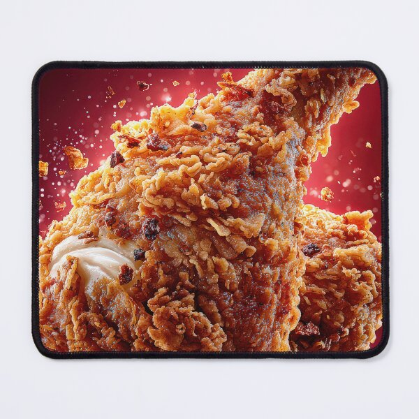 Item preview, Golden Crispy Fried Chicken Drumstick | Crunchy Food Art | Crispy Comfort Food Illustration designed and sold by Grafititee.