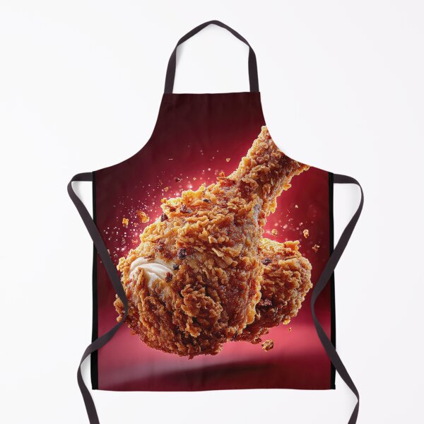 Item preview, Golden Crispy Fried Chicken Drumstick | Crunchy Food Art | Crispy Comfort Food Illustration designed and sold by Grafititee.