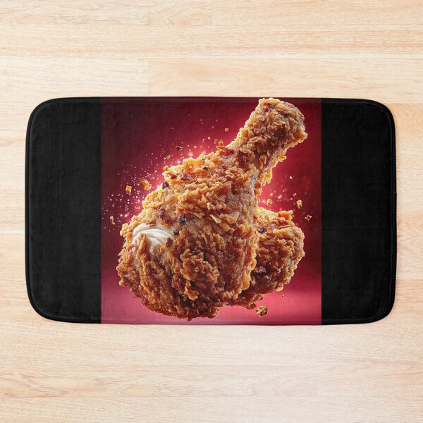 Item preview, Golden Crispy Fried Chicken Drumstick | Crunchy Food Art | Crispy Comfort Food Illustration designed and sold by Grafititee.