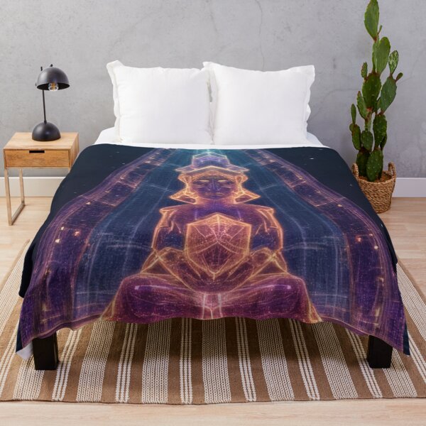 Item preview, Meditative Buddha figure in a radiant energetic field designed and sold by Mianku | Für das Leben.