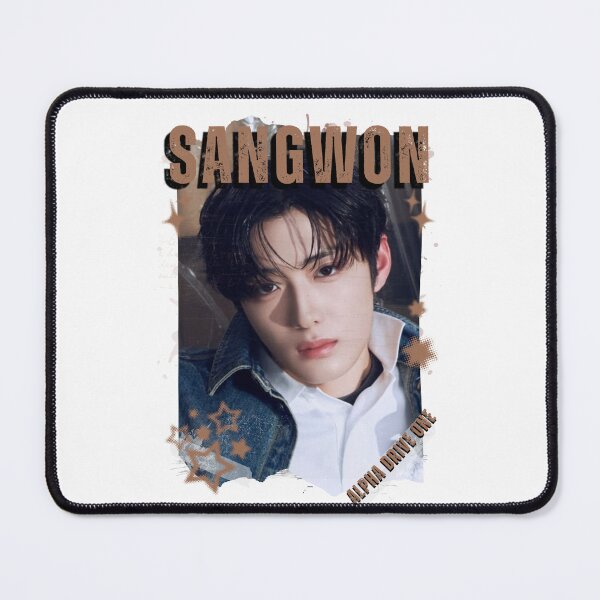 Item preview, ALPHA DRIVE ONEe (ALD1) Sangwon Global KPOP Boy Group Black and White Collage Digital Art Portrait designed and sold by AJUNICE STUDIO.