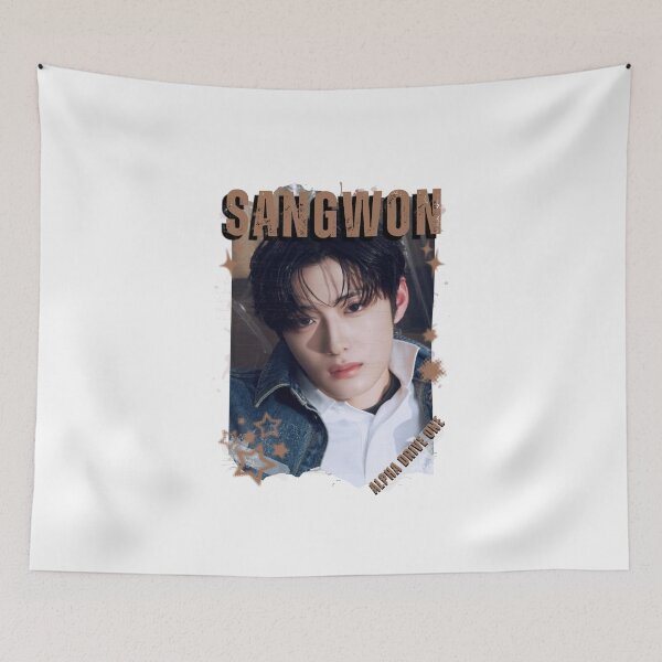 Item preview, ALPHA DRIVE ONEe (ALD1) Sangwon Global KPOP Boy Group Black and White Collage Digital Art Portrait designed and sold by AJUNICE STUDIO.