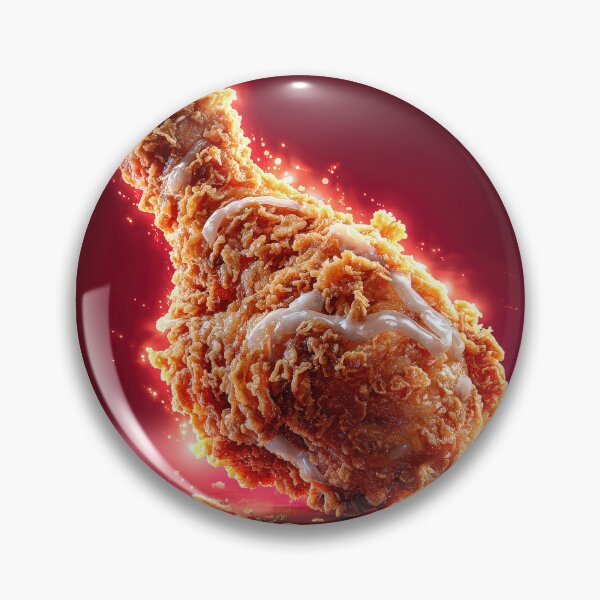 Item preview, Golden Crispy Fried Chicken Drumstick | Crunchy Food Art | Crispy Comfort Food Illustration designed and sold by Grafititee.