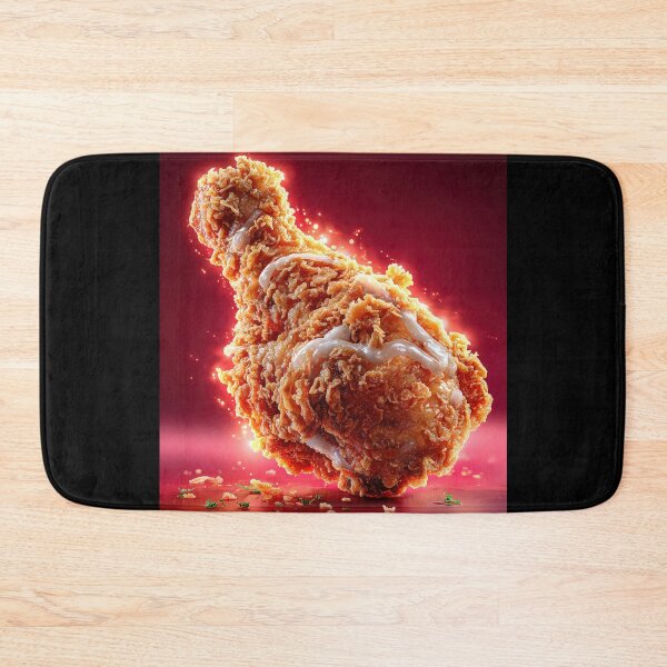 Item preview, Golden Crispy Fried Chicken Drumstick | Crunchy Food Art | Crispy Comfort Food Illustration designed and sold by Grafititee.