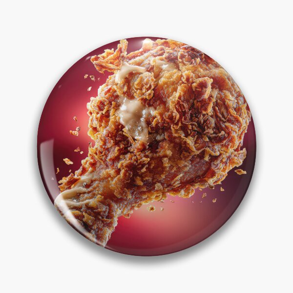 Item preview, Golden Crispy Fried Chicken Drumstick | Crunchy Food Art | Crispy Comfort Food Illustration designed and sold by Grafititee.