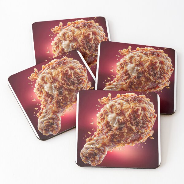 Item preview, Golden Crispy Fried Chicken Drumstick | Crunchy Food Art | Crispy Comfort Food Illustration designed and sold by Grafititee.