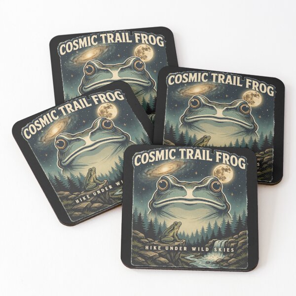 Item preview, Cosmic Trail Frog Hike Under Wild Skies Vintage Adventure designed and sold by Audenfarrow09.