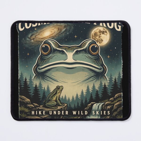 Item preview, Cosmic Trail Frog Hike Under Wild Skies Vintage Adventure designed and sold by Audenfarrow09.