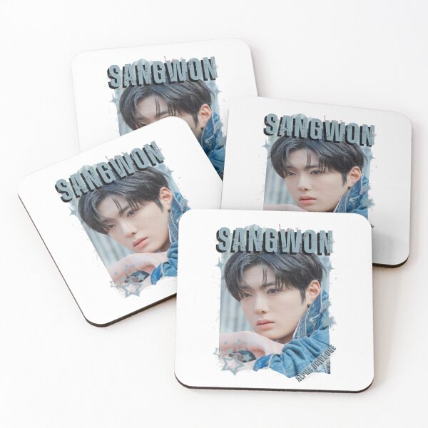 Item preview, ALPHA DRIVE ONEe (ALD1) Sangwon Global KPOP Boy Group Black and White Collage Digital Art Portrait designed and sold by AJUNICE STUDIO.