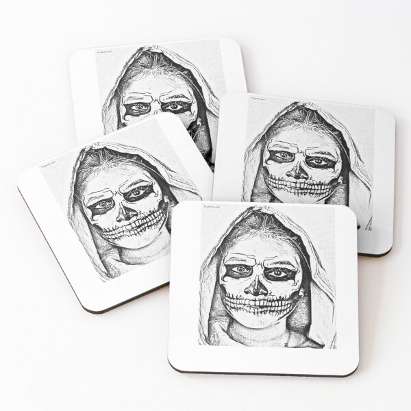 Item preview, a woman's terrifying painted face designed and sold by PiotrMenesh.