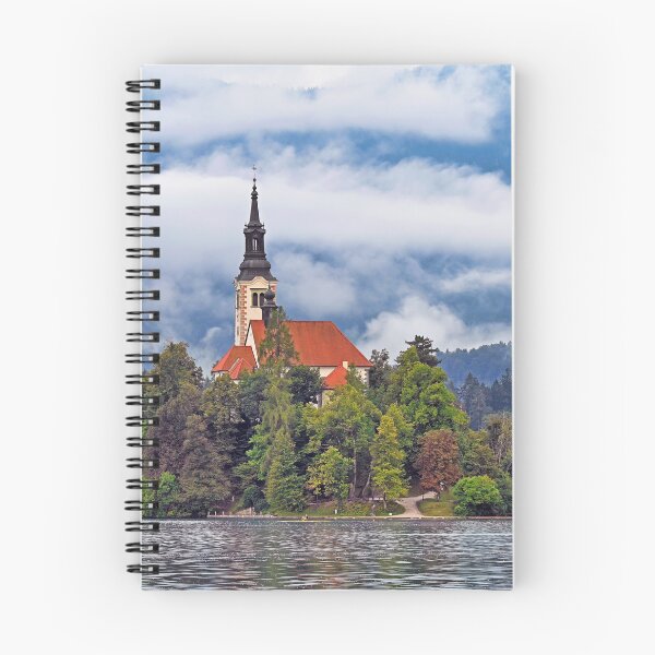 Item preview, Morning view of Pilgrimage Church of the Assumption of Maria, Bled lake, Julian Alps, Slovenia, Europe designed and sold by goceris.