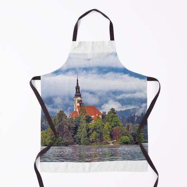 Item preview, Morning view of Pilgrimage Church of the Assumption of Maria, Bled lake, Julian Alps, Slovenia, Europe designed and sold by goceris.
