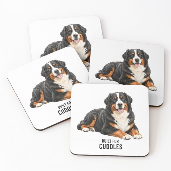 Item preview, Built for Cuddles Bernese Mountain Dog | Watercolor Dog Illustration designed and sold by PAPIRO SIGLO XXI.