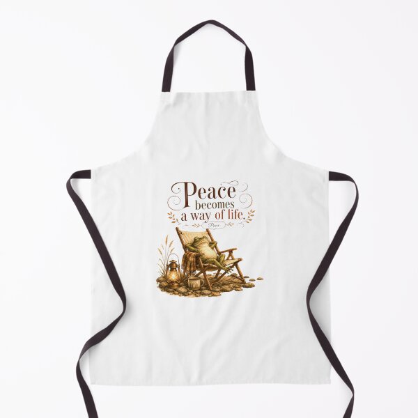 Item preview, Peace Becomes A Way Of Life Vintage Frog Nature Therapy designed and sold by AQUILAKREO.
