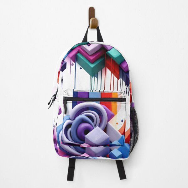 Item preview, cubic fusion C colorful geometric cubic abstract design designed and sold by SmashingDeals.